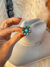 Load image into Gallery viewer, Coleby Turquoise Adjustable Ring
