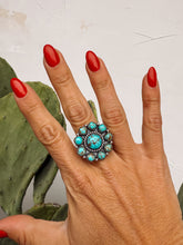 Load image into Gallery viewer, Coleby Turquoise Adjustable Ring
