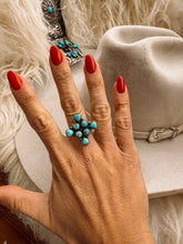 Load image into Gallery viewer, Cutter Turquoise Adjustable Ring
