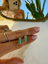 Load image into Gallery viewer, Turquoise Gold Studs
