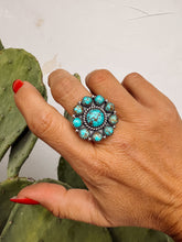 Load image into Gallery viewer, Coleby Turquoise Adjustable Ring
