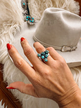 Load image into Gallery viewer, Cutter Turquoise Adjustable Ring
