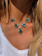 Load image into Gallery viewer, 16 Stone #8 Turquoise Necklace
