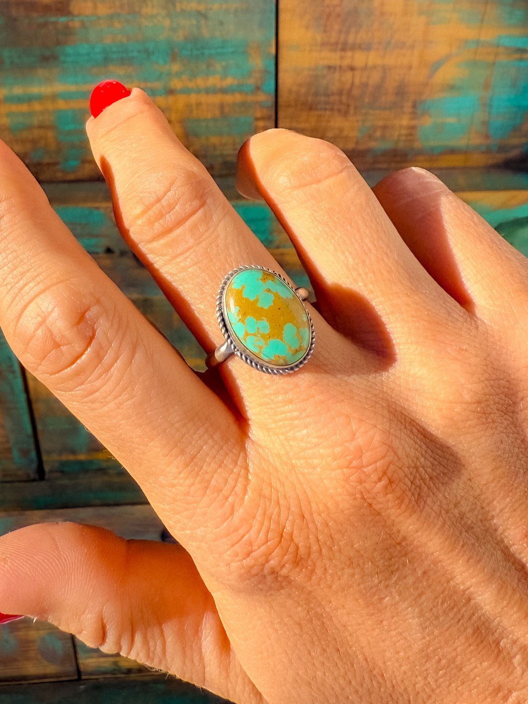 Turquoise Ring size 9.5