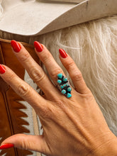 Load image into Gallery viewer, Kinsel Turquoise Adjustable Ring
