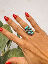 Load image into Gallery viewer, Mowry Turquoise Adjustable Ring
