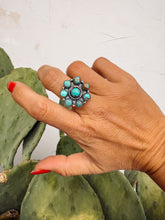 Load image into Gallery viewer, Coleby Turquoise Adjustable Ring
