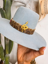 Load image into Gallery viewer, Gold Rattle Snake Hat Pin - Turnback Pony ™ - Apparel &amp; Accessories
