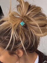 Load image into Gallery viewer, Dad’s Square Turquoise Pony Tail
