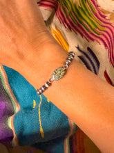 Load image into Gallery viewer, Bowie Turquoise and Navajo Style Pearl Bracelet
